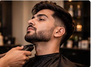 Men's beard grooming at THE ASH